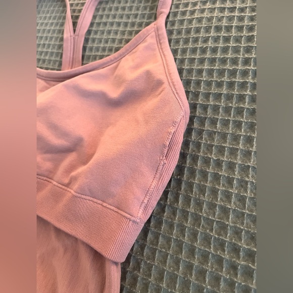 Workout tank top built in bra mauve women size small - Picture 4 of 5